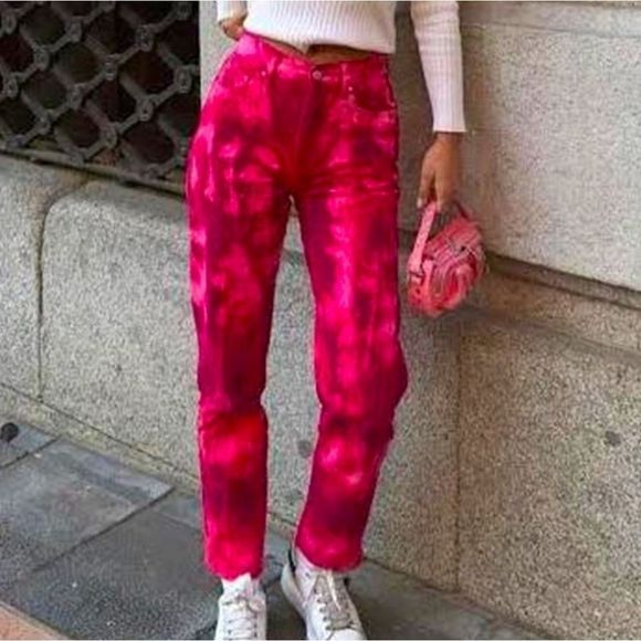 VRG GRL 1995 Tour Pink & Purple Tie Dye Jeans Aus Size 8 US Size‎ 4 - Picture 1 of 11